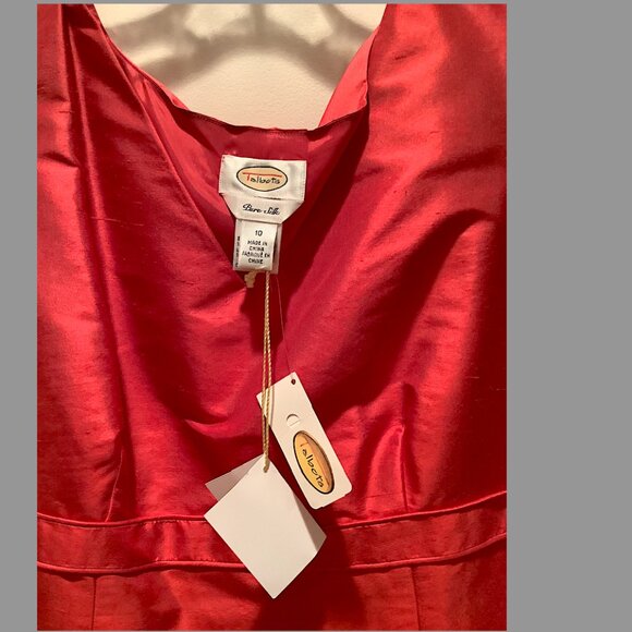 Talbots ClassicSilk Shantung Fushcia sleeveless top Size 10 NWT - Picture 2 of 13